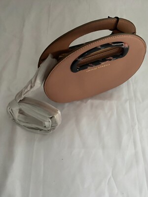 Loeffler Randall Leather Indy Circle Crossbody Bag Purse - Blush