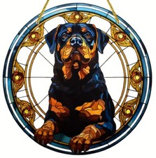 ROTTWEILER Dog Lover LARGE Suncatcher Picture Birthday Window Present GIFT