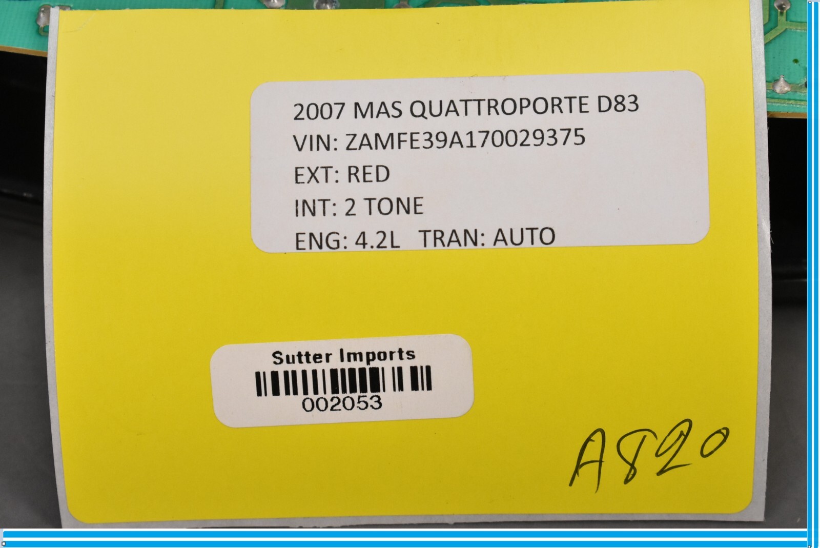Maserati Quattroporte 2003-2012 Upper Dome light