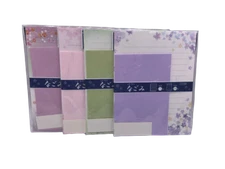 Washi Paper Japanese Letter Set 32 Writing Paper, 16 Envelopes with stickers