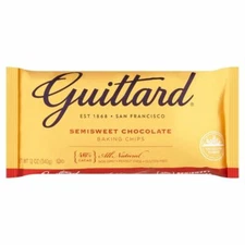 Guittard Chocolate Real Semisweet 46% Cacao Baking Chips - 340g (0.74 lbs)