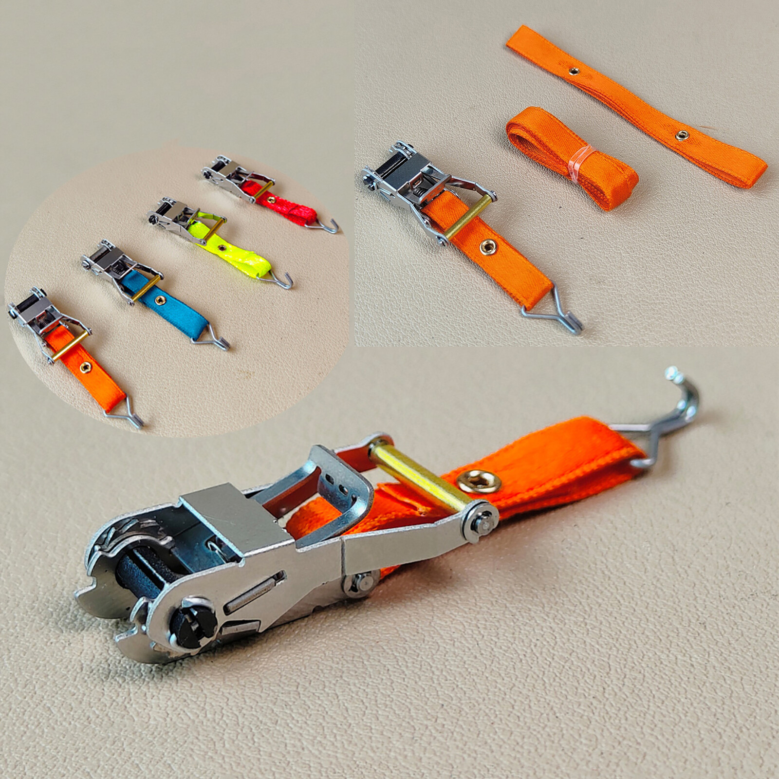 Luggage Tire Fixing Binding Belt Tie-up Strap for 1/14 Tamiya Trailer Truck Car-image