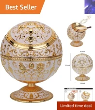 Portable Vintage Ashtray with Odor Eliminator - Ideal for Indoor & Outdoor Use
