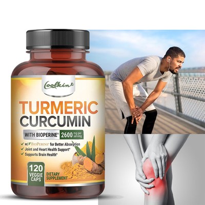 120pcs Turmeric Curcumin 2600mg - BioPerine - High Absorption Joint Support