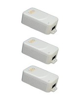 Wall Plug 802.3at 30W Gigabit Power Over Ethernet PoE Midspan Injector 3-Pack
