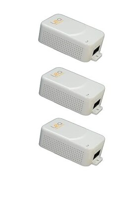 Wall Plug 802.3at 30W Gigabit Power Over Ethernet (PoE) Midspan Injector 3-Pack