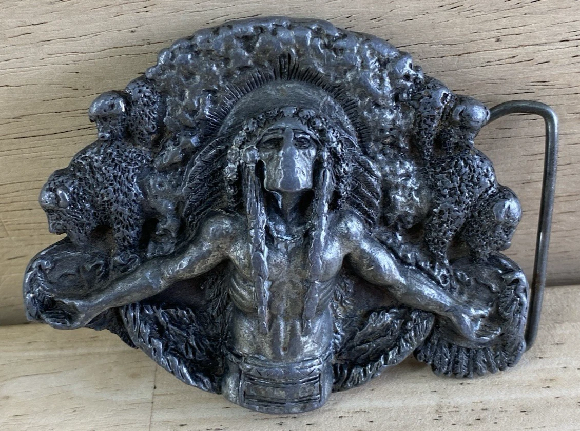 Indian Chief Belt Buckle Indiana Vintage Belt Buckles for sale | eBay