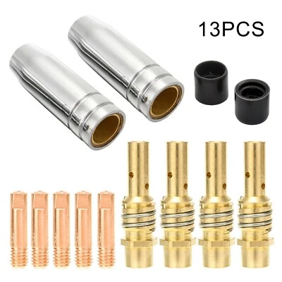 Sealeys Supermig Compatible 13Pcs Welding Torch 0 030 Nozzle Tip MIG Welder Set