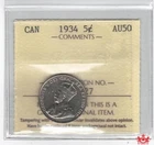 1934 Canada 5 Cents — photo from another recent sale