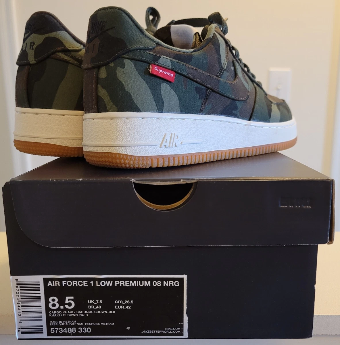 Supreme x Air Force 1 Low Premium 08 NRG