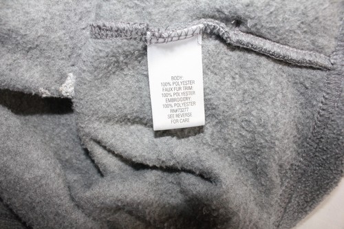 CROFT & BARROW Women's Gray Snowflake Fleece Vest SZ XL Full Zip Embroidered - Picture 6 of 9