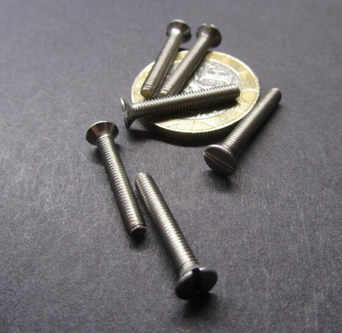 Metric Flat Head Slotted Machine Screw 18-8 Stainless Steel M3 x 20 mm L 100 Pcs - Picture 6 of 10