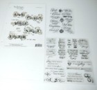  Unmounted Rubber Stamps Lot Scrapbooking Journaling Card Making