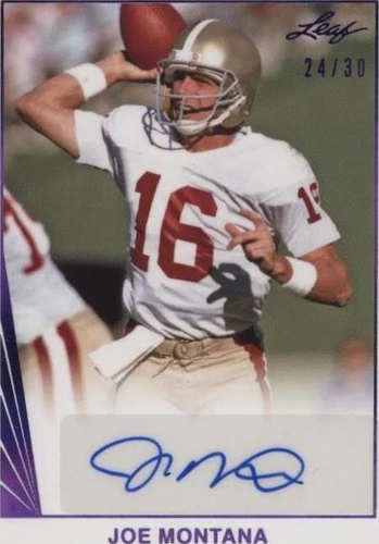 2021 Leaf Memories Joe Montana #BA-JM3