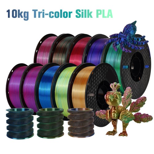 Silk PLA 3D Printer Filament 3 Color for 3D Printing Plastic Materials 1.75mm - 第 1/16 張圖片