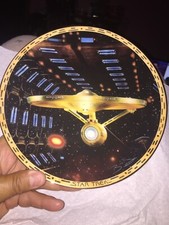 Star Trek The Voyagers USS Enterprise NCC-1701A Plate Hamilton Collection W/COA