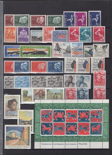 Sweden 1960-75 Collection of Sets Including Many Booklet Stamps Mint H - Picture 3 of 5