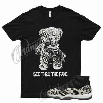 THRU T Shirt for J1 11 WMNS Animal Instinct Red Sail Leopard Cheetah 97
