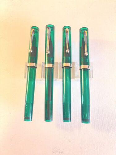 NOS Green Clear Sheaffer No Nonsense fountain or Ball Pen. Buyer chooses nib. - Picture 1 of 6