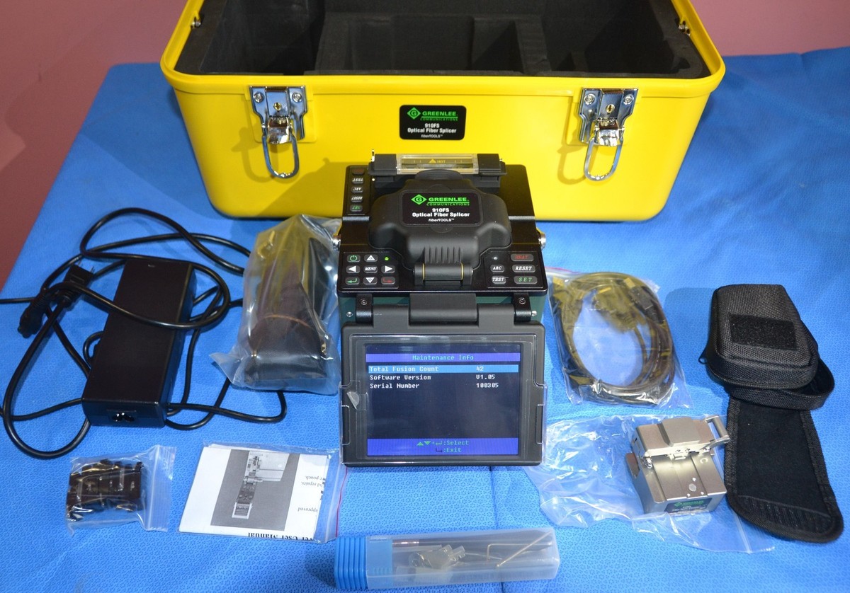 Greenlee 910FS Kit1 Fusion Splicer with 910CL Fiber Optic