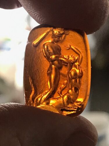 Grand Tour Intaglio Cameo Gem Georgian Glass Seal Roman Tassie Centaur Hercules