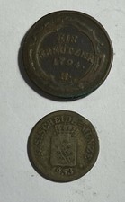 German states 1853 1 Pfennig & 1794 Austrian Ein Kreutzer (#1913)