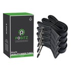4x Positz Road Bike Inner Bicycle Tubes - 700x18/25C, 48mm Presta Valve, Butyl