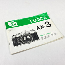 Fujica AX-3 Owners Manual