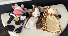 Melissa and Doug 3 pc Farm Animals Hand Puppets