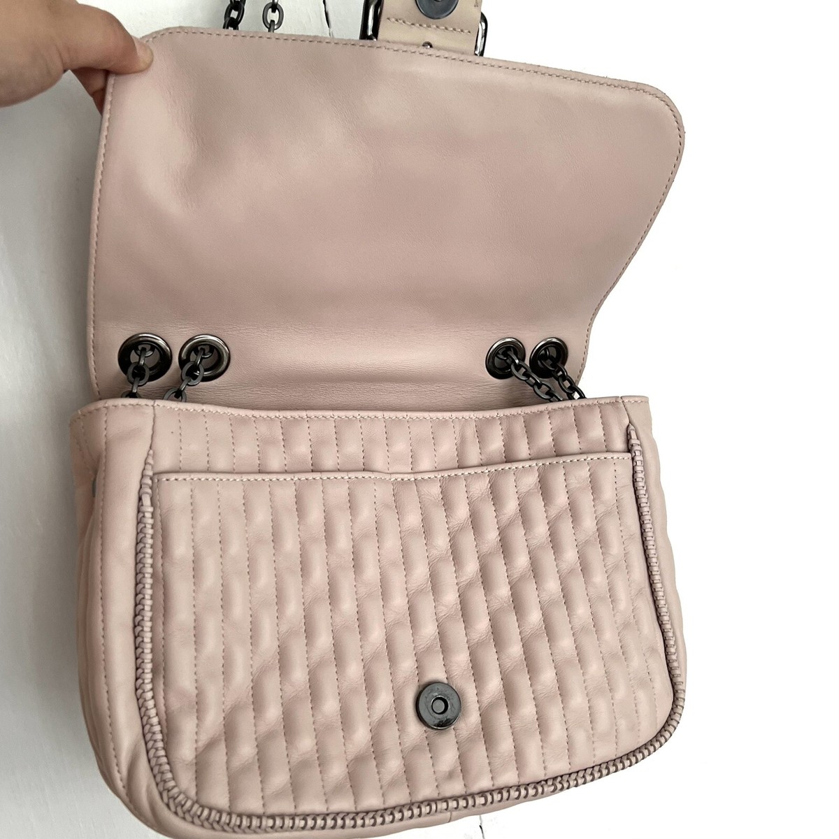 ショルダーバッグ・ポシェット LONGCHAMP Amazone MatelassE Small' Shoulder Bag Pink Longchamp Amazone Quilted Pink Leather Chain Convertible