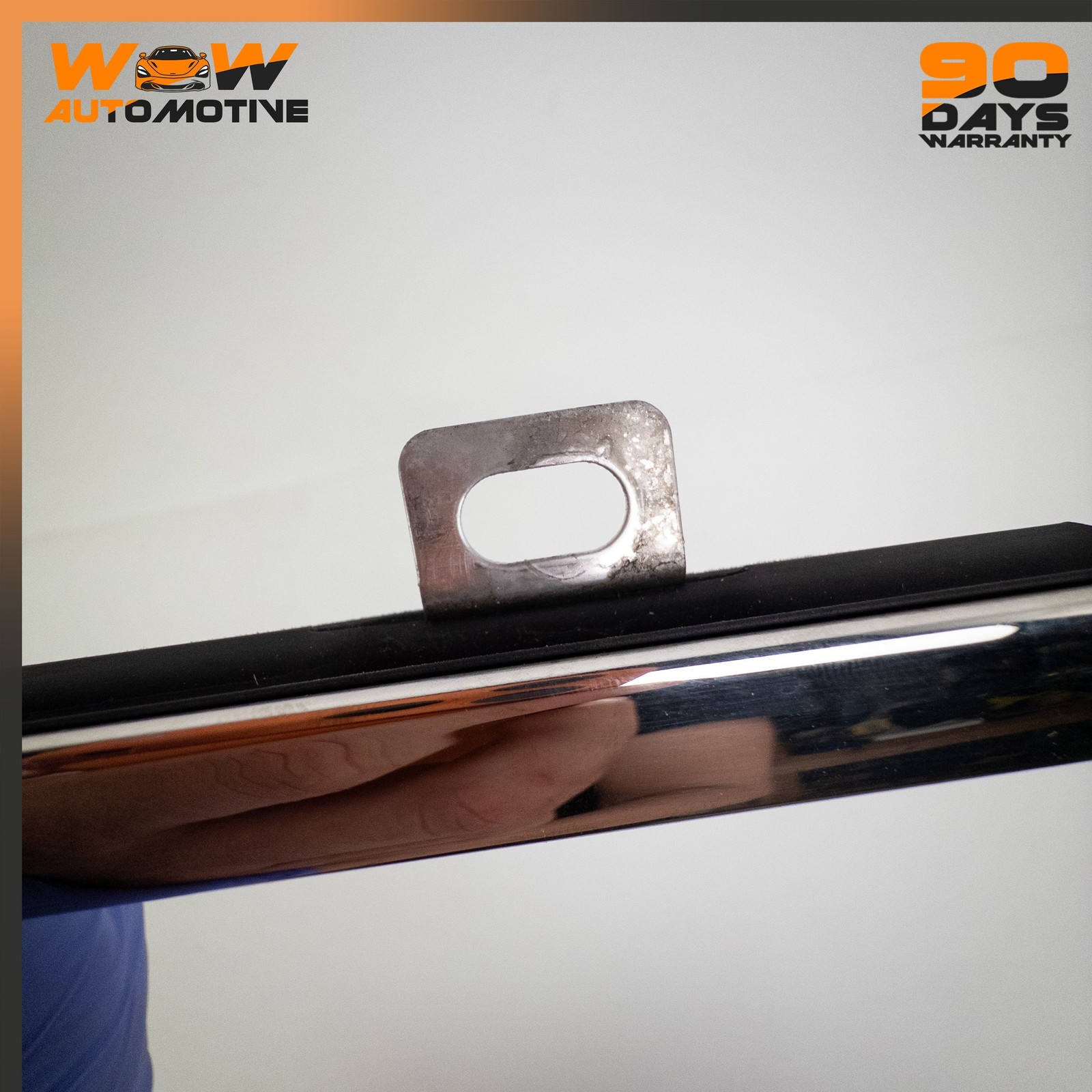 06-13 BENTLEY CONTINENTAL FLYING SPUR SEDAN FRONT LEFT WINDOW MOLDING TRIM OEM