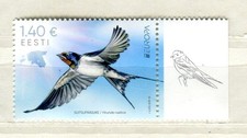 EST_709 2019 Estonia EUROPA national birds barn swallow MNH