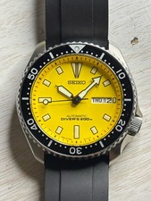 Running Vintage Seiko Diver SKXA35 "Bumblebee" 42.5mm Sapphire Crystal 7S26-0028