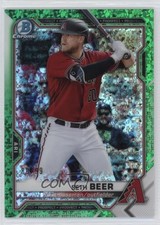 2021 Bowman Chrome Prospects Green Mini-Diamond Refractor 80/99 Seth Beer 1dl2