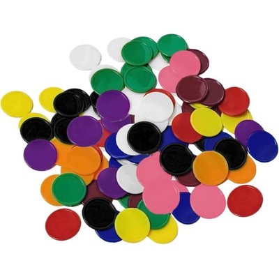 Pokerchips 200 Stück Spielchips Bingo Markierungen Lernchips Kunststoff 25mm