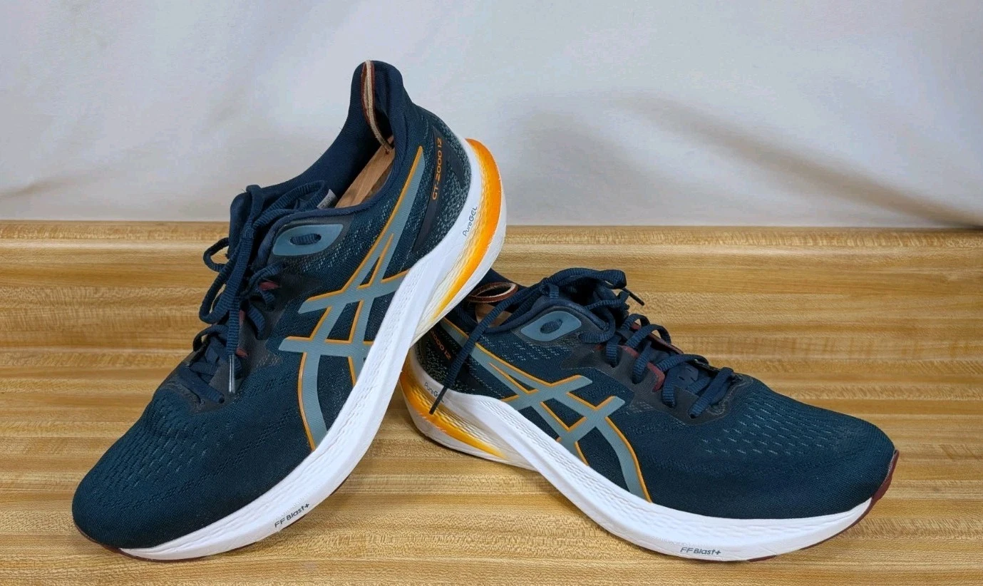 Scarpe da corsa sneakers Asics uomo GT 2000 12 1011B691 blu misura 10 5