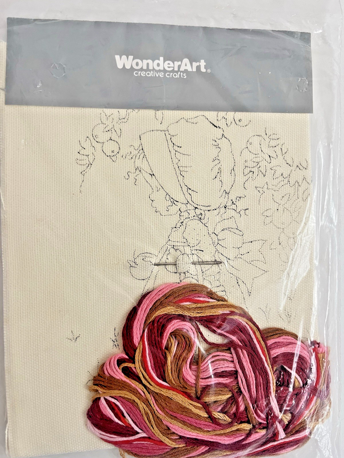 Vtg WonderArt Stitchery Kit Holly Hobbie PENELOPE Stamped Embroidery KIT NOS