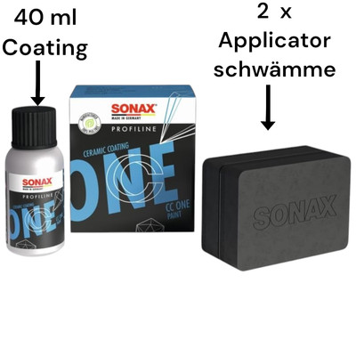 Lackversiegelung SONAX PROFILINE Ceramic Coating CC One Paint 40 ml Set