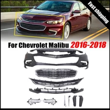 Front Bumper Cover Grill Conversion Kit For Chevy Malibu 2016-2018 Primed