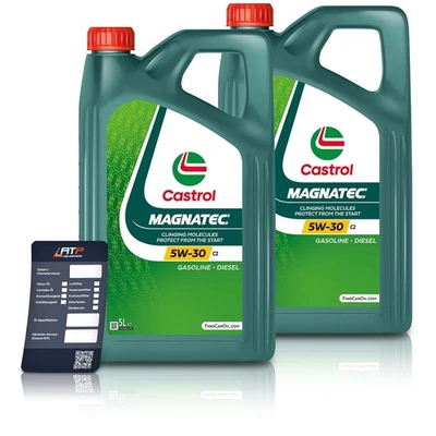 10 LITRES CASTROL MAGNATEC STOP-START 5W-30 C2 HUILE MOTEUR POUR FIAT 9.55535-S1 - Photo 1/3