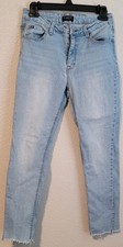 Curve Appeal Women’s Jeans Size 28 Blue Slim Fit Cutoff Ankle Denim