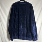 GodBody Jacket Mens L Blue Velour Full Zip Pockets Breathable Track Breathable