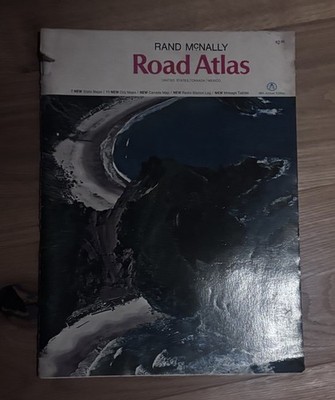 Rand McNally Road Atlas - USA * Canada * Mexico 1972 Vintage 