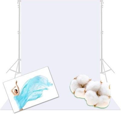 Extra Thick 10x12 ft White Photography Backdrop 100% Cotton