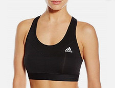 Adidas Women s Climalite Techfit Solid Sports Bra Small Black