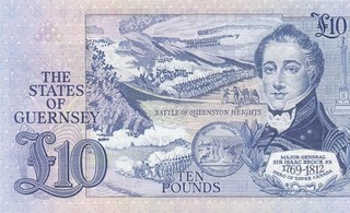 1980 Los estados de Guernsey 10 libras £10 Sig. Bull "A" RARO ((GEMA SIN CIRCULAR))
