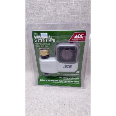 #ad #ad Ace Hardware Single Dial Water Timer 7436751 Mechanical Hose Timer New $20.00