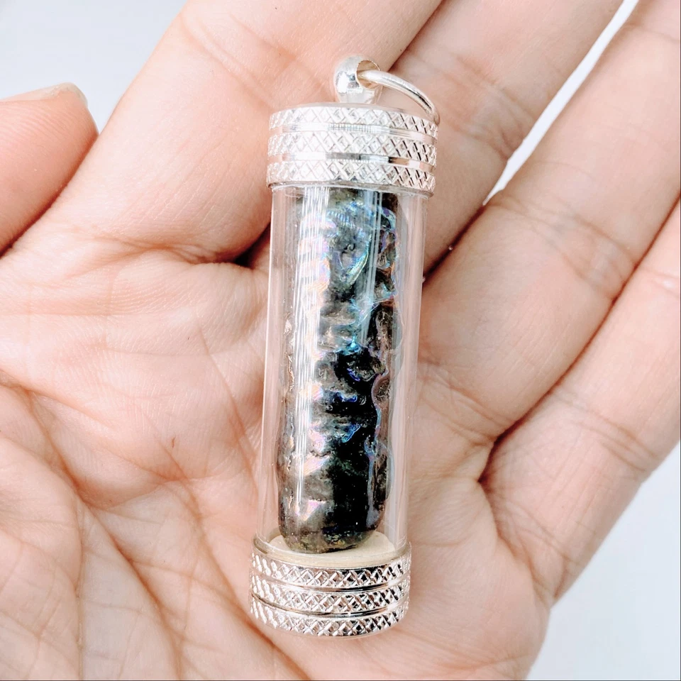 LekLai Arco Iris Color Takrud Colgante Amuleto Tailandés Rico Suerte LP HUAN Foto 4 de 4