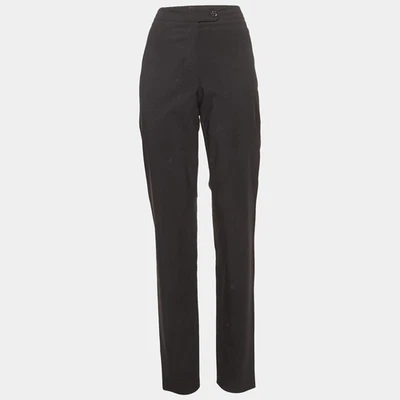 Chanel Negro Crepe Formal Pantalones L - Imagen 1 de 4