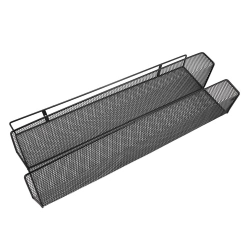 Under Desk Storage Basket Iron Double Layer Under Desk Power Strip Cable AM - Afbeelding 19 van 22